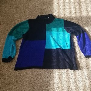 VINTAGE Sag Harbor Mock Neck Sweater
